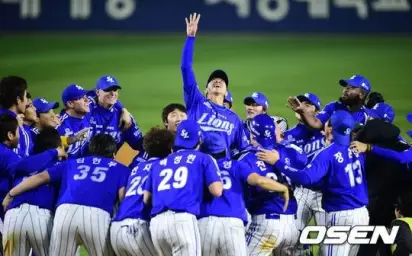 KBO 프로야구 삼성 라이온즈 4년 연속 통합우승 한국시리즈 4연패 한명재 샤우팅 멘트 (감동,격렬,활기)