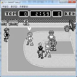 [고전게임] GameBoy 슈퍼 스트리트 바스켓2 - 플레이(신남, 동심, 비트, 즐거움, 흥겨움, 발랄, 귀여움, 흥함, 8비트, 아련, 추억)