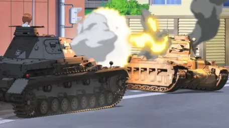 걸판 - Girls Und Panzer : 결단합니다! (애니, 긴박, 격렬, 진지)