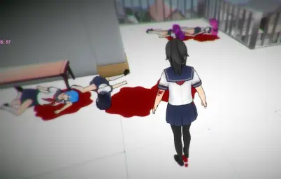 얀데레 시뮬레이션 - 살인 직후(공포, 섬뜩, 잔인, 학교, 심각)
