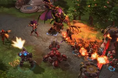 히어로즈 오브 더 스톰(Heroes of The Storm) - Dragon Shire(용의 둥지) 용기사 뺏김