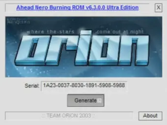 Orion - Nero 6.3.0.2 [KeyGen]