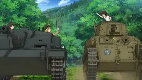 걸판 - Girls Und Panzer : 협공 당할 것 같습니다! (애니 공포 긴박 장엄 긴장 초조 심각 오케스트라)