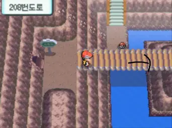 포켓몬스터 다이아몬드 펄 플라티나(D P PT)-206,207,208번도로(신남,즐거움,흥겨움,활기)