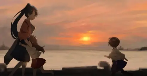 함대 컬렉션 OST - 모항(母港,아카기, 카가, 함대, 해군, 일본, 동양, 자연, 단소, 슬픔, 이별, 칸코레)