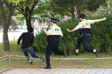 광주 경찰 합성 (페이스북 사진)
