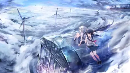 IA&Hatsune Miku - 空奏列車(공주열차, 하늘을 향하는 연주하는 열차) (희망, 애절, 순수)